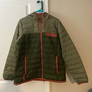 Columbia quilted hooded jacket